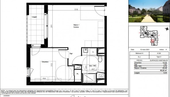 Logement �tudiant T2 &agrave; Tours (37000)