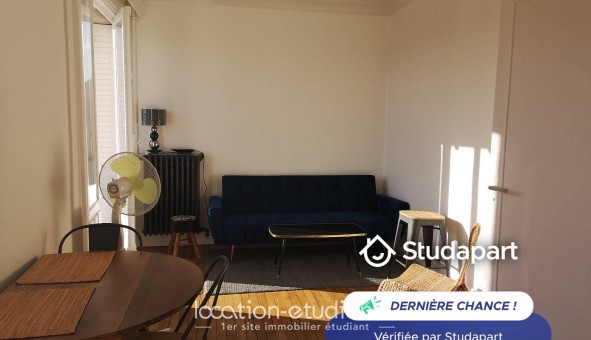 Logement �tudiant T2 &agrave; Tours (37000)