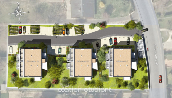 Logement �tudiant T2 &agrave; Tours (37000)