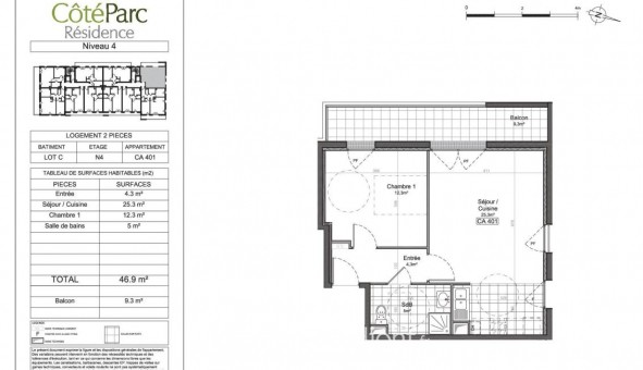 Logement �tudiant T2 &agrave; Tours (37000)