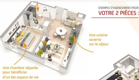 Logement tudiant Location T2 Vide Trappes (78190)