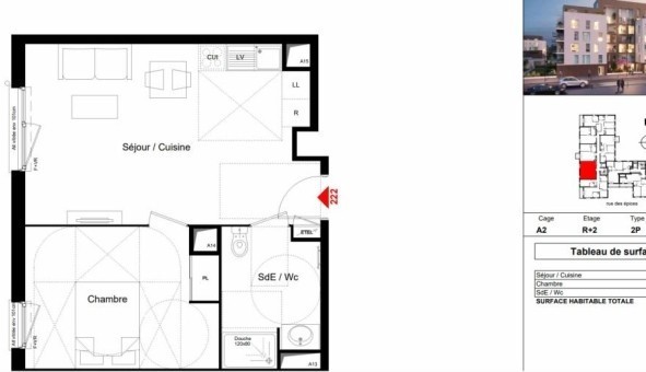 Logement tudiant T2 à Trappes (78190)