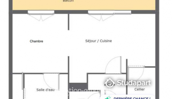 Logement tudiant T2 à Trlaz (49800)