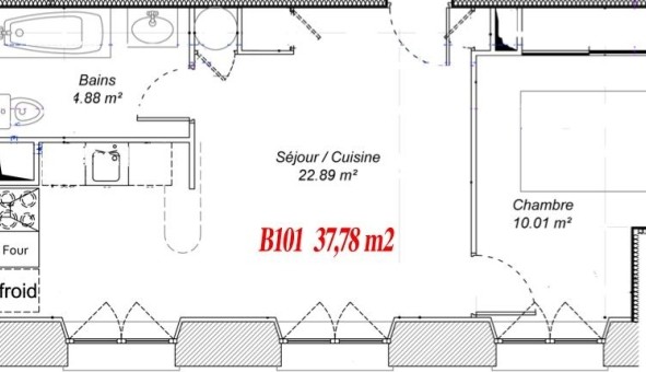 Logement �tudiant T2 &agrave; Valence (26000)