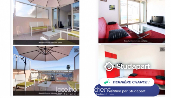 Logement �tudiant Location T2 Meubl&eacute; Vallauris (06220)