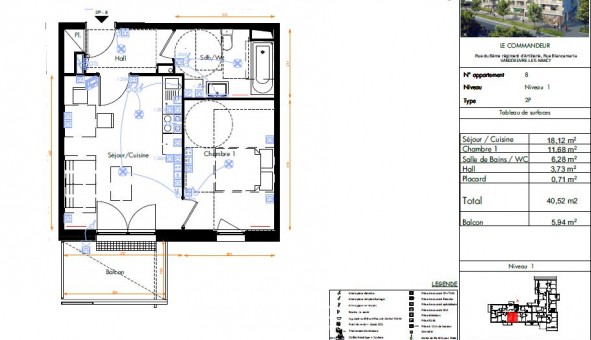 Logement tudiant T2 à Vandoeuvre ls Nancy (54500)