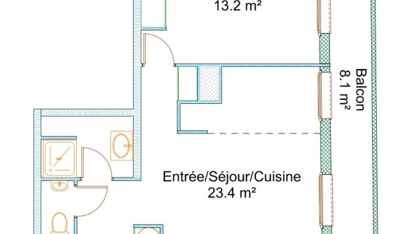 Logement tudiant Location T2 Vide Vanves (92170)