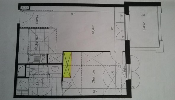 Logement �tudiant T2 &agrave; Vaur�al (95490)