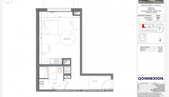 Logement tudiant T2 à Vnissieux (69200)