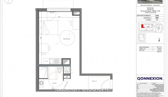 Logement �tudiant T2 &agrave; V�nissieux (69200)