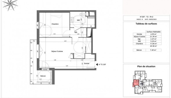 Logement tudiant T2 à Vernon (27200)