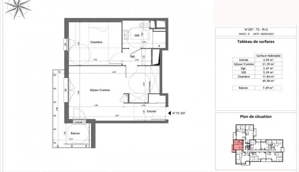 Logement �tudiant T2 &agrave; Vernon (27200)