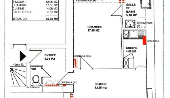 Logement �tudiant Location T2 Vide Versailles (78000)