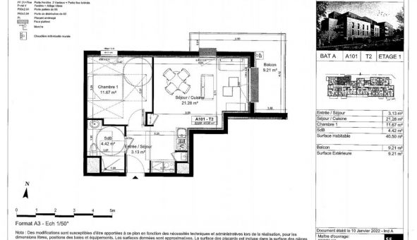 Logement tudiant T2 à Verson (14790)