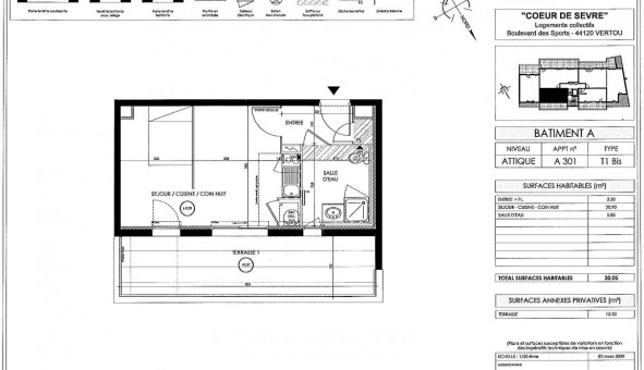 Logement �tudiant T2 &agrave; Vertou (44120)