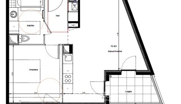 Logement �tudiant T2 &agrave; Villefranche sur Sa�ne (69400)