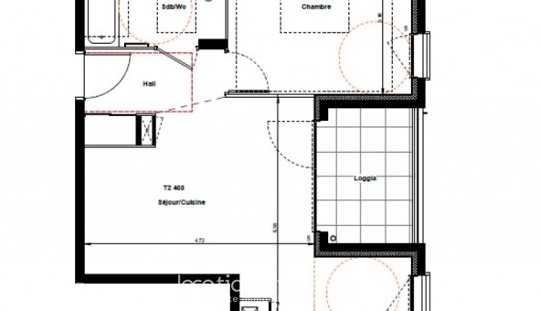 Logement �tudiant T2 &agrave; Villefranche sur Sa�ne (69400)