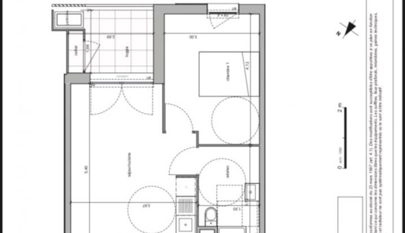 Logement tudiant T2 à Villepinte (93420)