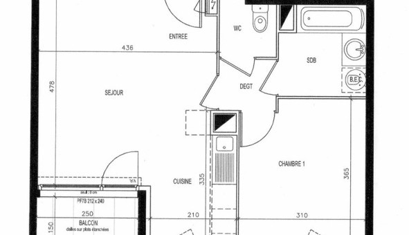 Logement tudiant Location T2 Vide Villeurbanne (69100)