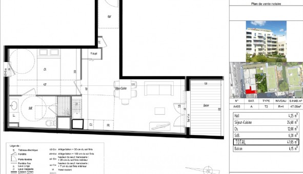 Logement �tudiant T2 &agrave; Villeurbanne (69100)