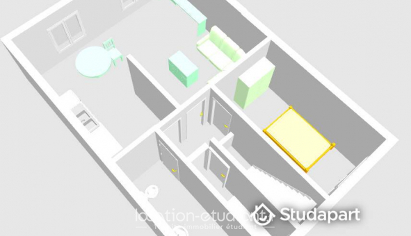 Logement �tudiant Location T2 Meubl&eacute; Vitry sur Seine (94400)