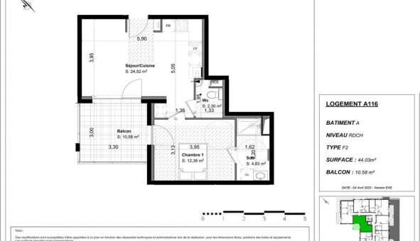 Logement �tudiant T2 &agrave; Waldighofen (68640)