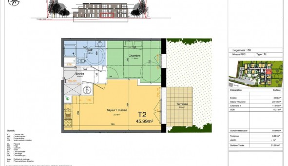 Logement �tudiant Location T2 Vide Wattignies (59139)