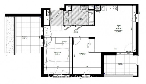 Logement tudiant T3 à Albertville (73200)