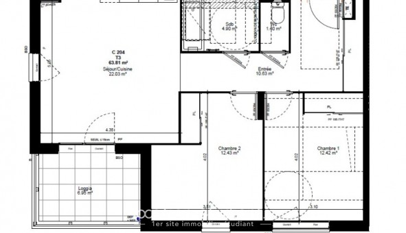 Logement tudiant T3 à Albertville (73200)