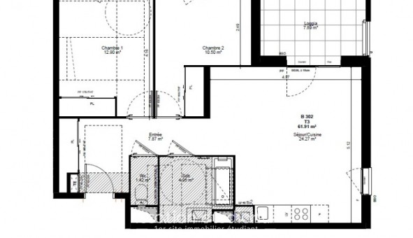 Logement tudiant Location T3 Vide Albertville (73200)