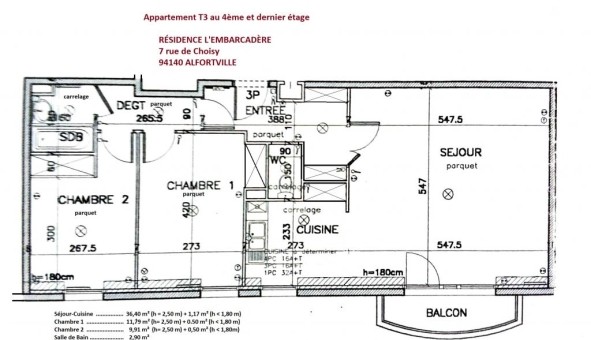 Logement �tudiant T3 &agrave; Alfortville (94140)