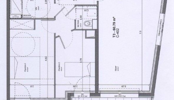 Logement tudiant T3 à Ambilly (74100)