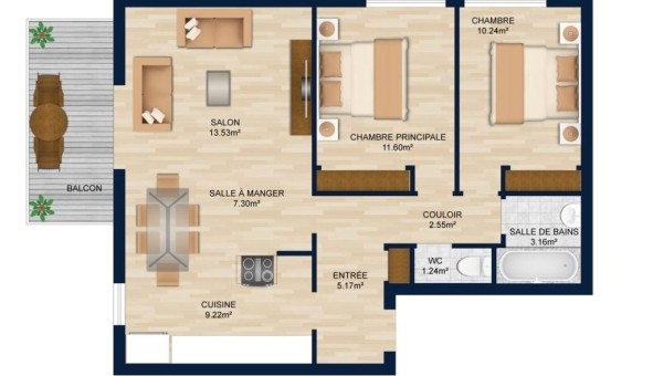 Logement �tudiant T3 &agrave; Ambilly (74100)