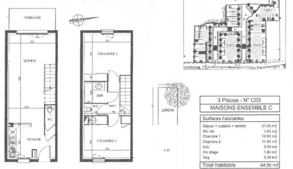 Logement �tudiant T3 &agrave; Anglade (33390)