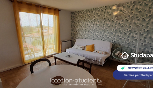 Logement �tudiant Location T3 Meubl&eacute; Anglet (64600)