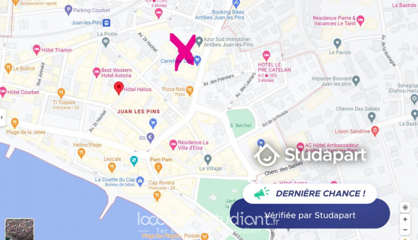 Logement �tudiant T3 &agrave; Antibes (06160)