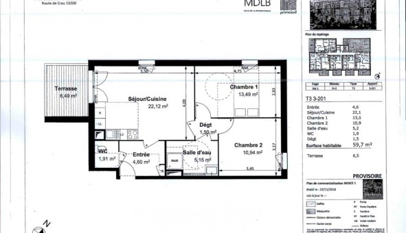 Logement �tudiant T3 &agrave; Arles (13200)