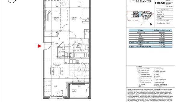 Logement tudiant T3 à Aubervilliers (93300)