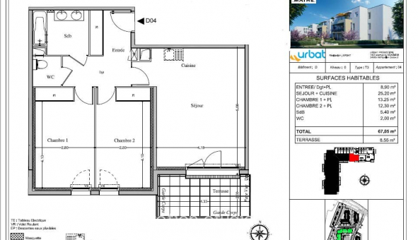 Logement tudiant T3 à Avignon (84000)