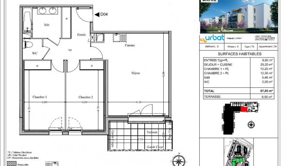 Logement tudiant T3 à Avignon (84000)