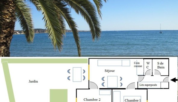 Logement �tudiant T3 &agrave; Bandol (83150)