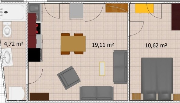 Logement tudiant T3 à Belvs de Castillon (33350)