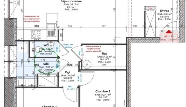 Logement tudiant Location T3 Vide Berg sur Moselle (57570)