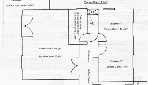 Logement �tudiant T3 &agrave; Bernardswiller (67210)