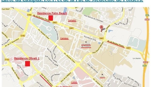 Logement �tudiant T3 &agrave; Biard (86000)