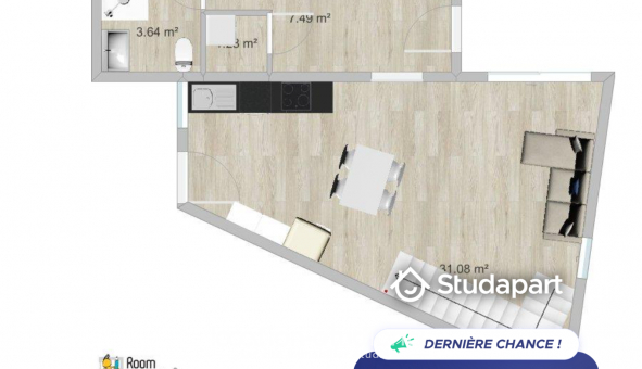 Logement �tudiant T3 &agrave; Bidart (64210)