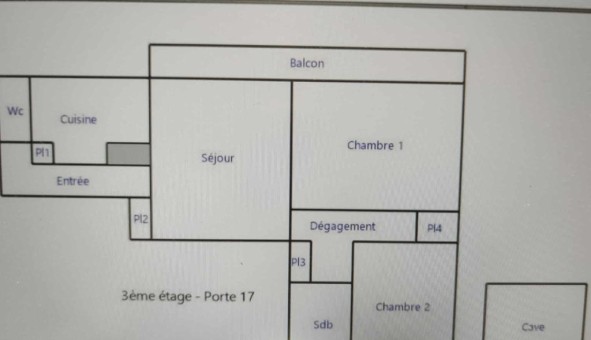Logement �tudiant T3 &agrave; Blois (41000)