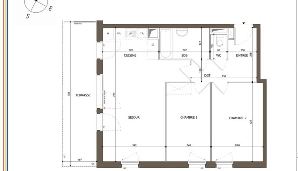 Logement tudiant T3 à Boinvilliers (78200)
