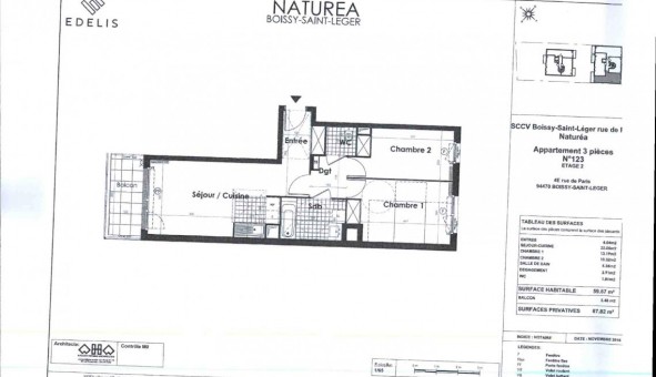 Logement tudiant T3 à Boissy Saint Lger (94470)