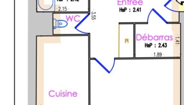 Logement tudiant T3 à Bonnefamille (38090)